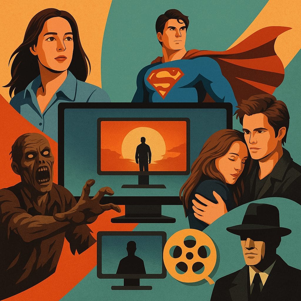 映画ジャンルのポップアート集