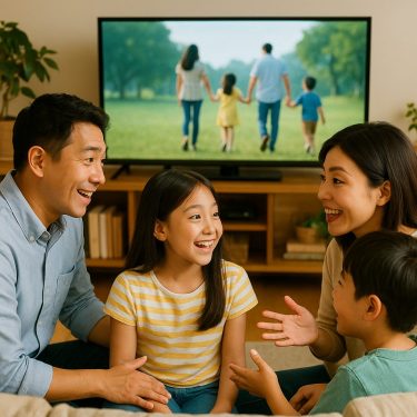 家族の談笑と映画の余韻