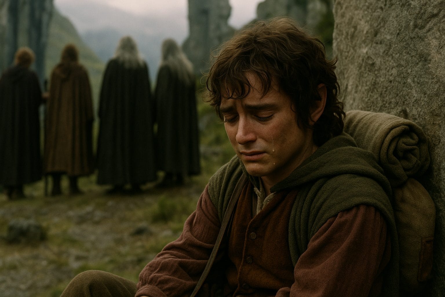 悲しみの中の小さなホビット