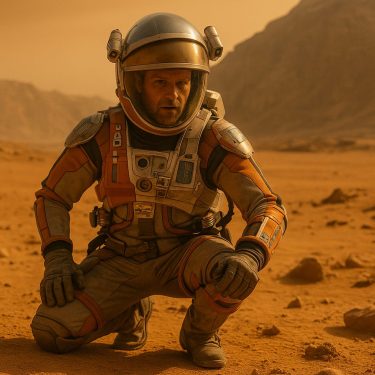 火星の孤独な足跡