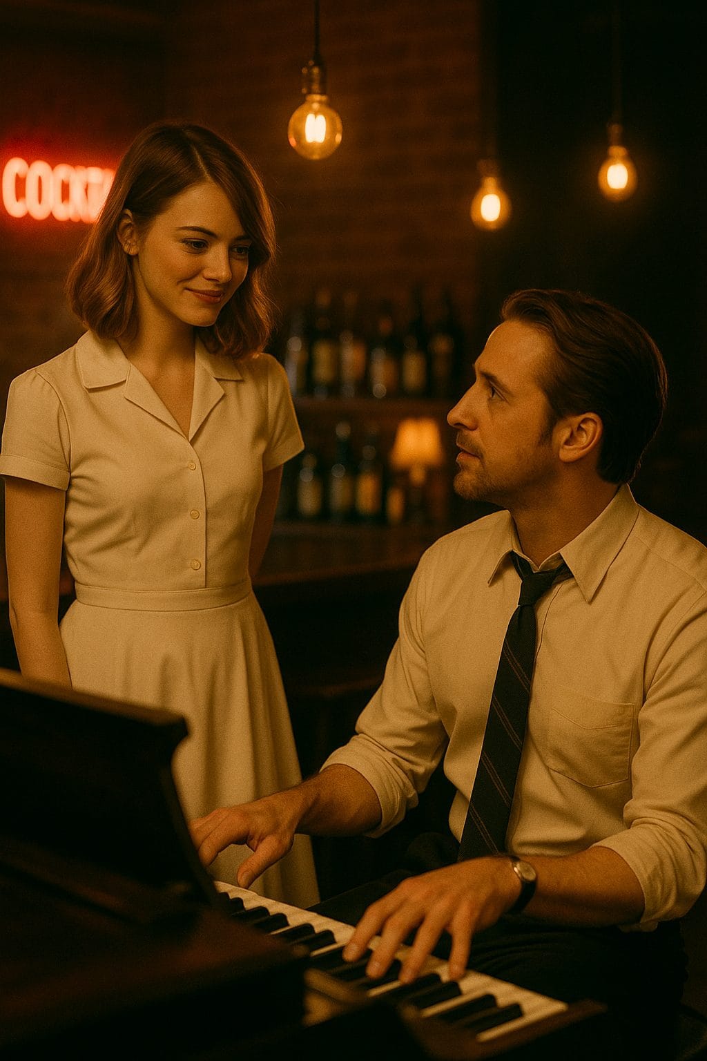 バーでの音楽と会話