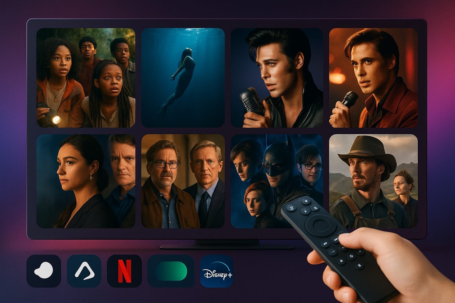 ストリーミングで選べる映画ポスター