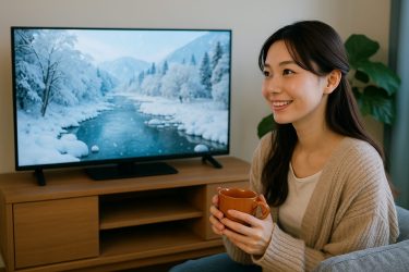 冬景色に癒されるひととき