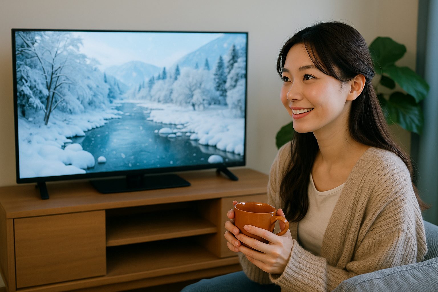 冬景色に癒されるひととき