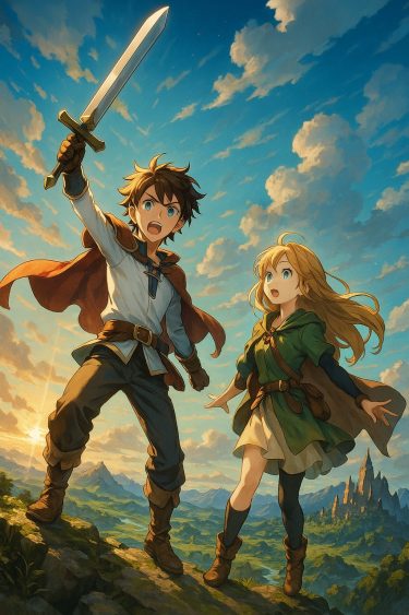 冒険者たちの夕陽の誓い