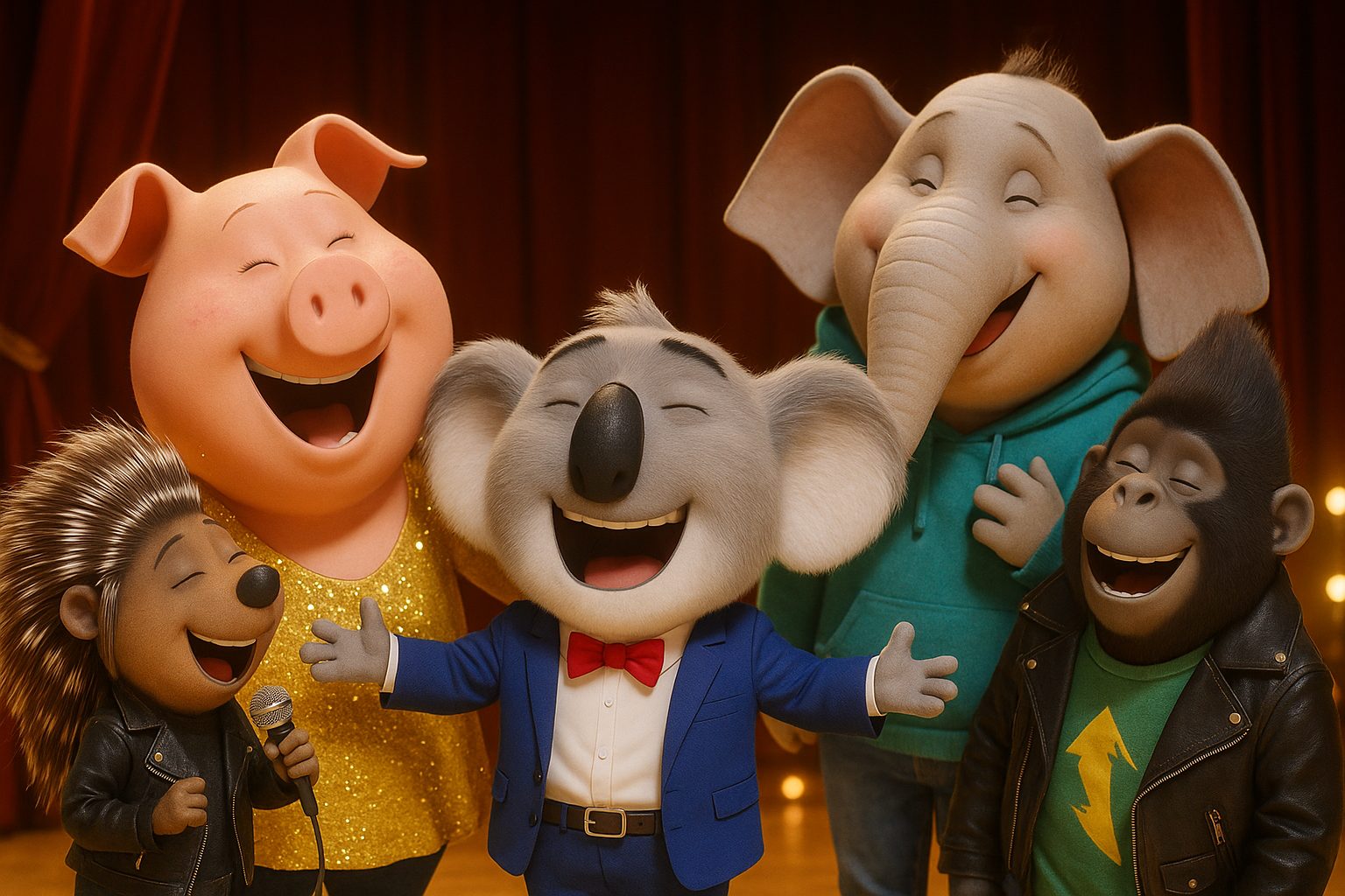 音楽舞台の動物たち