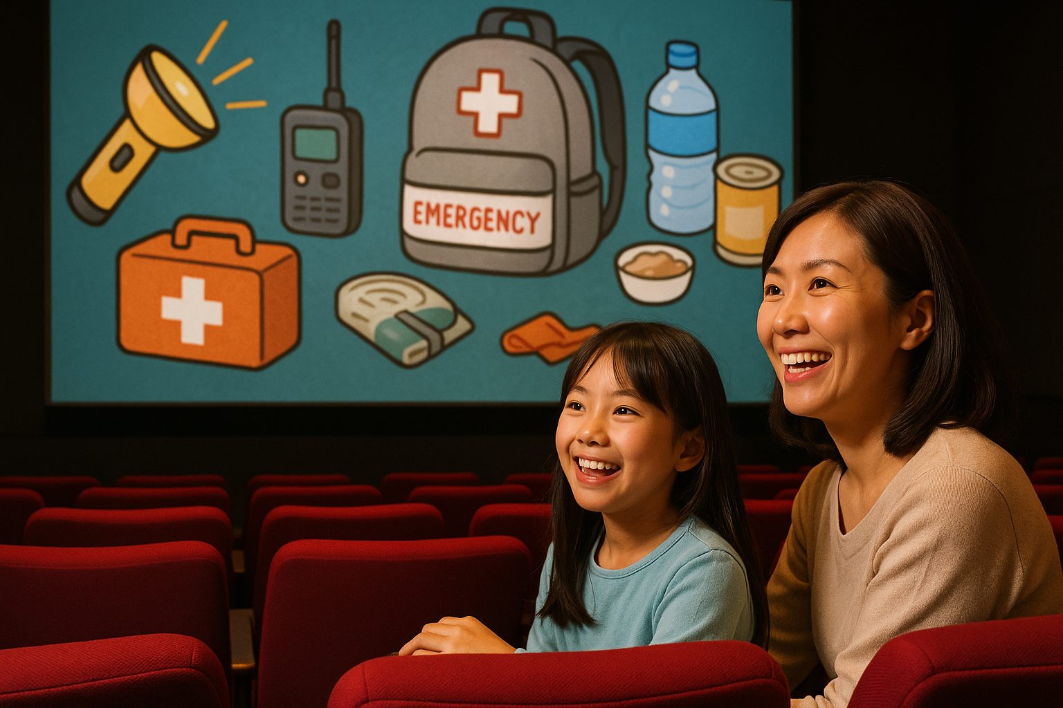 非常時の準備を学ぶ親子