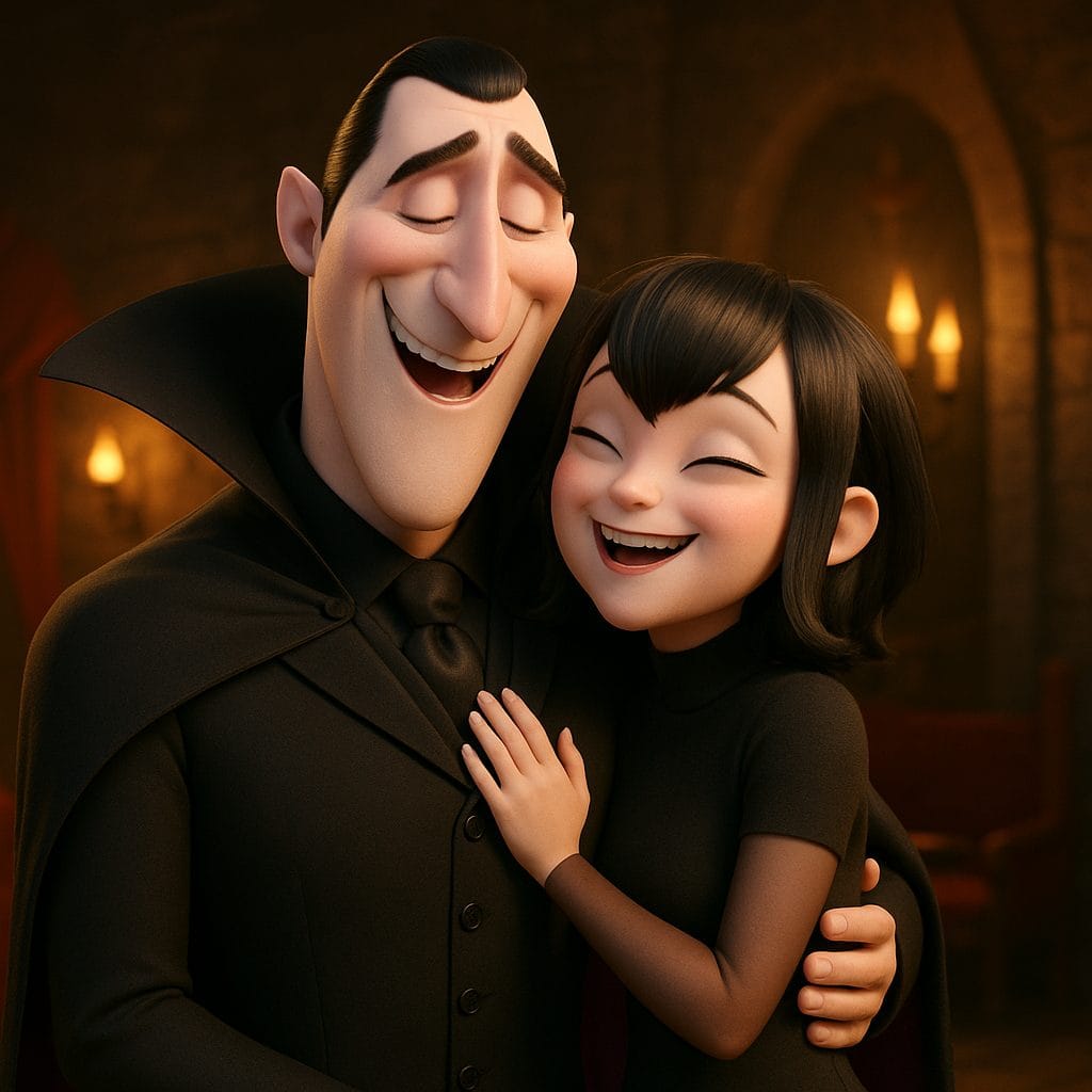 ドラキュラとメイビスの温かなひととき