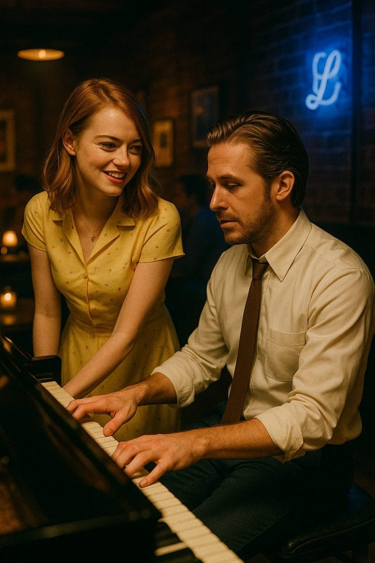 ジャズバーでのピアノ演奏