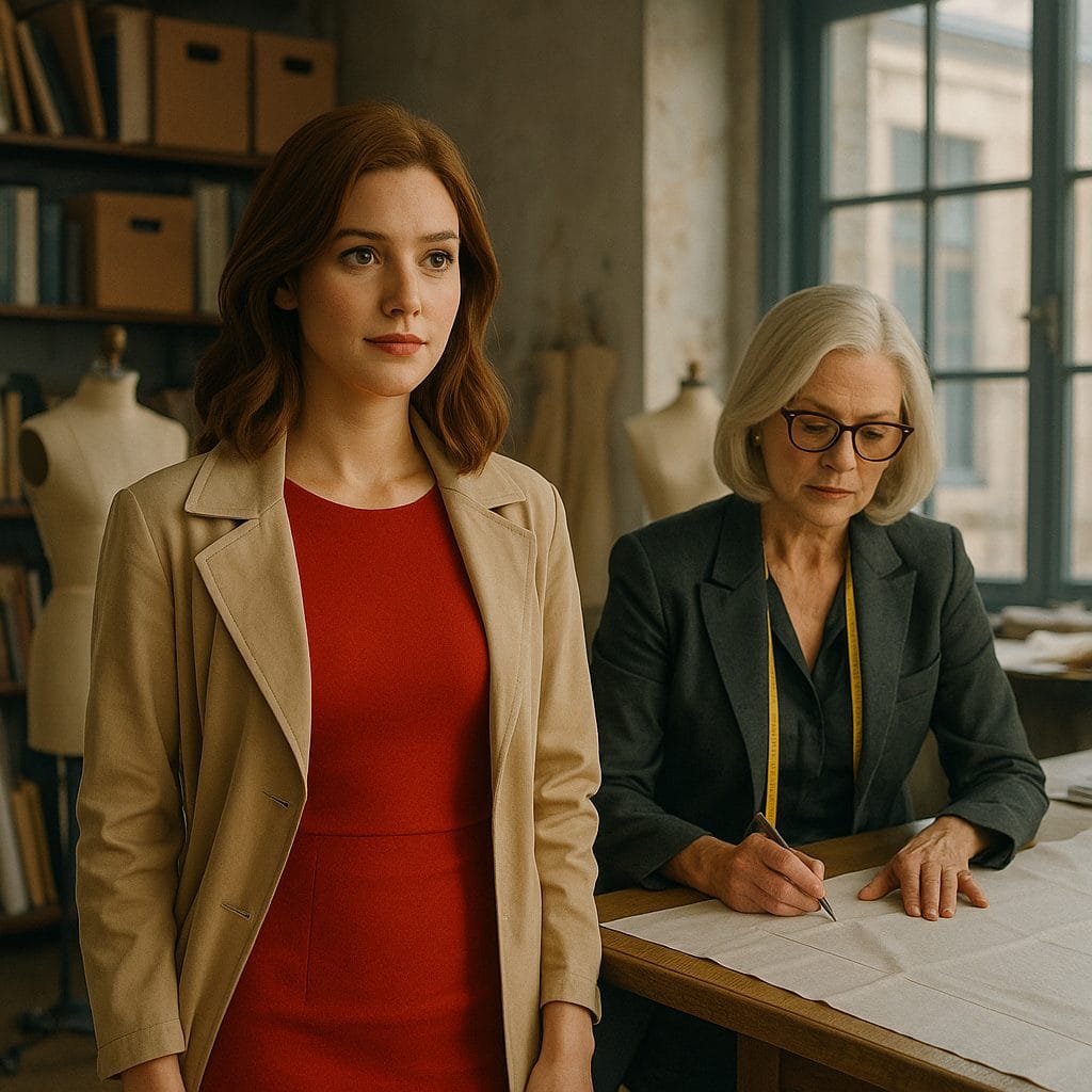 ファッションスタジオのデザイン作業