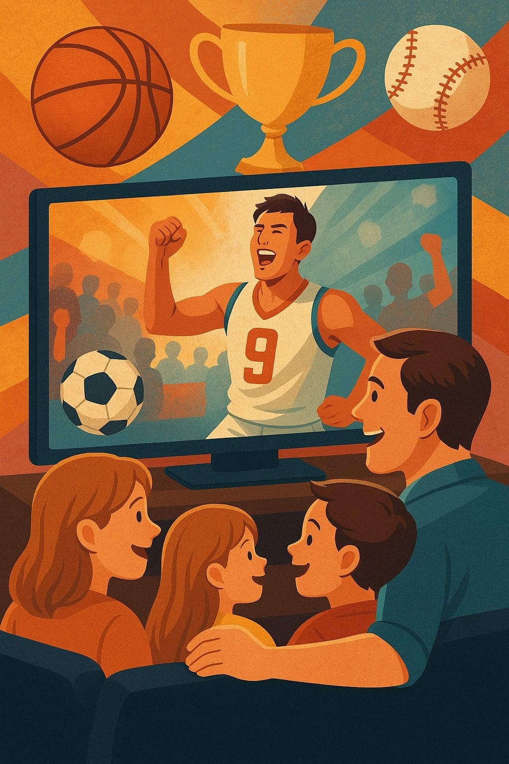 スポーツと家族の映画夜