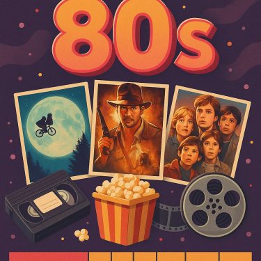 80年代映画のレトロ風デザイン