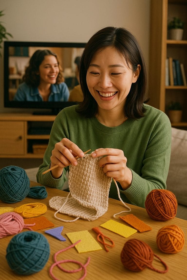 温かな手編みの時間