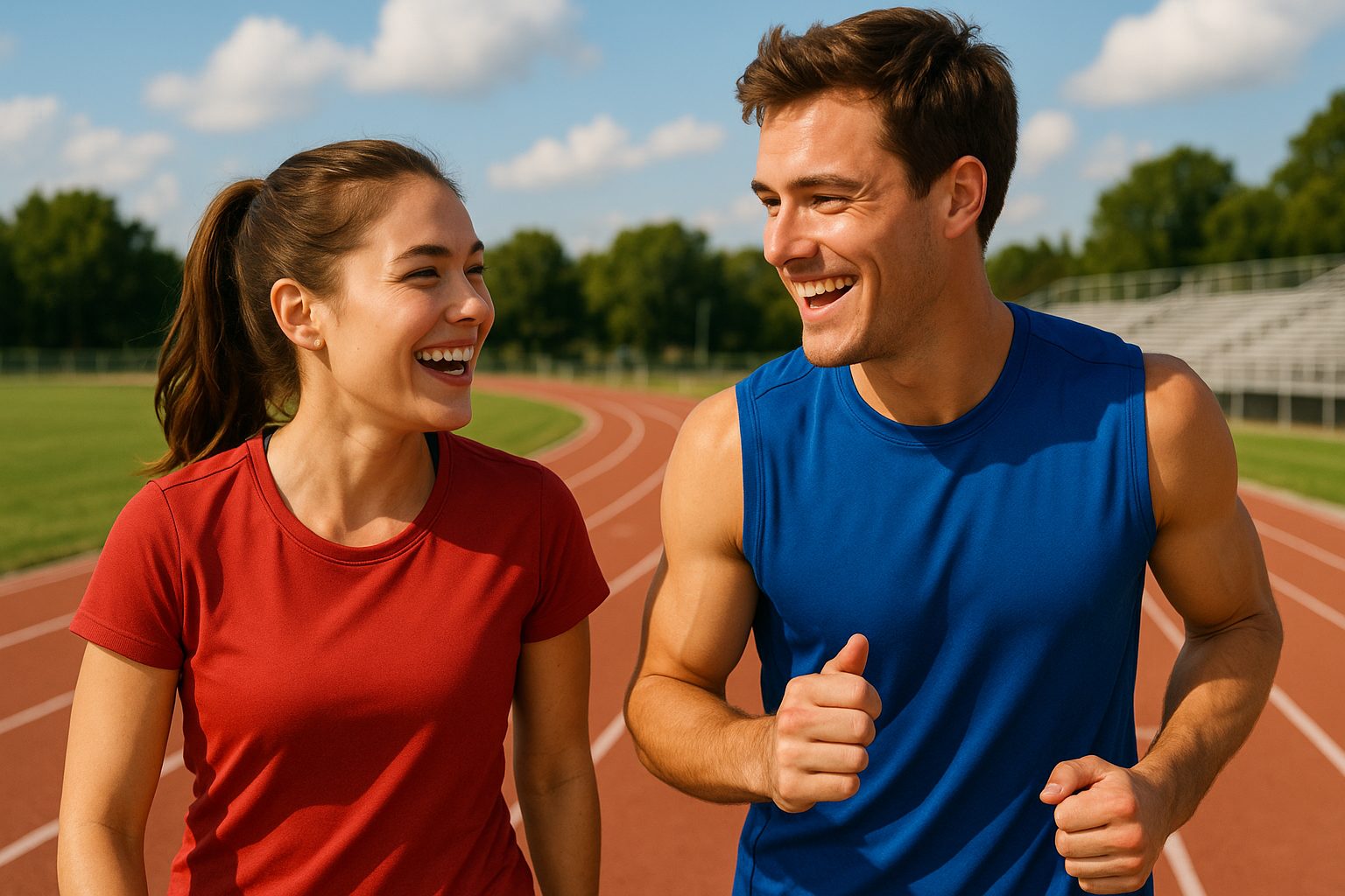 ランニングトラックでの会話