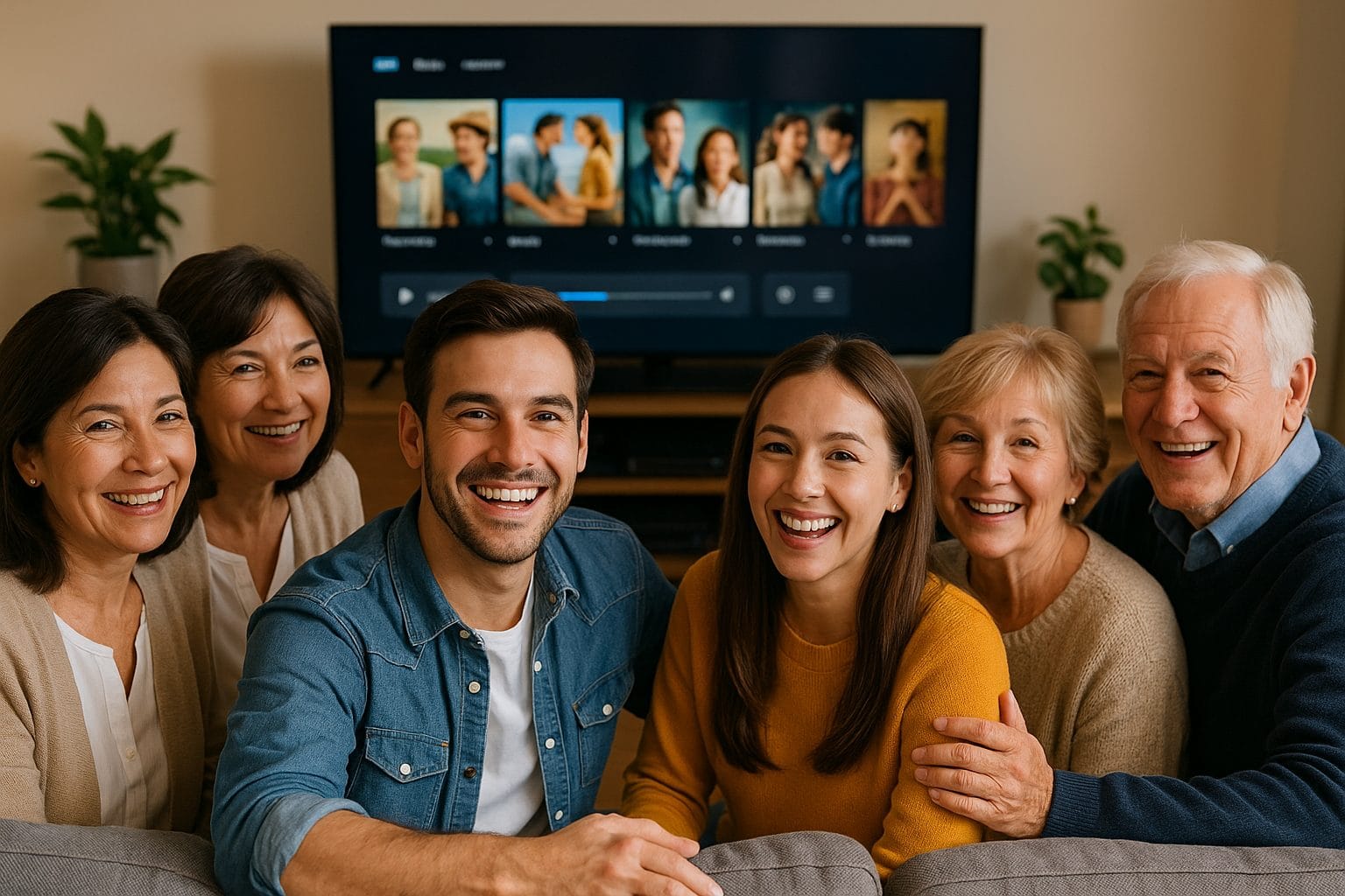 家族で映画鑑賞の時間