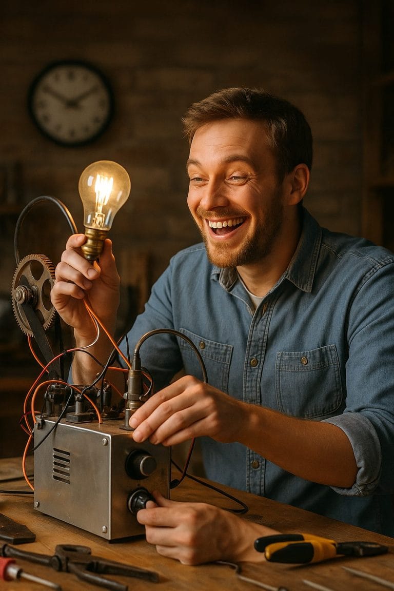 発明家の温かいひととき