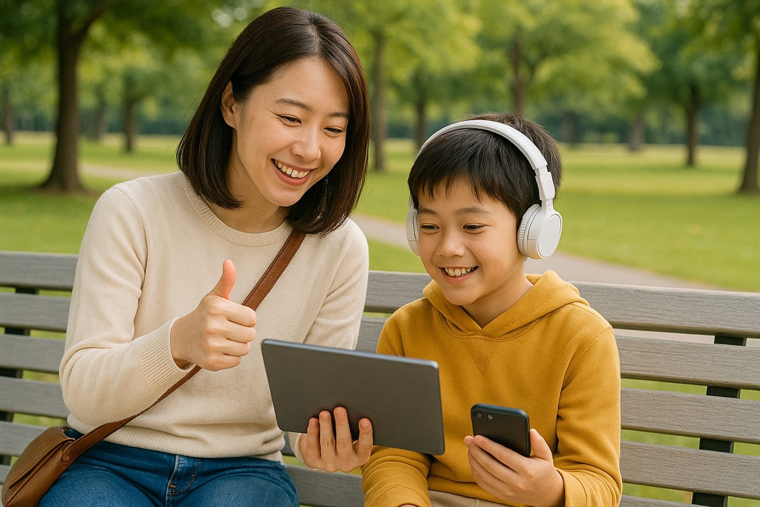 公園での楽しいひととき