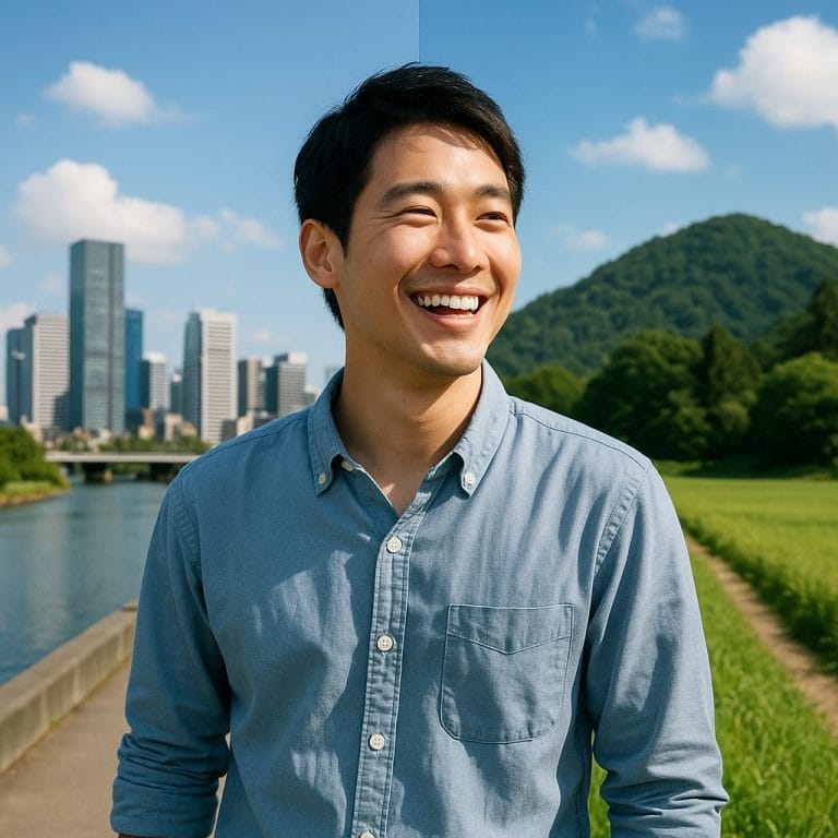 都会と田舎の対比