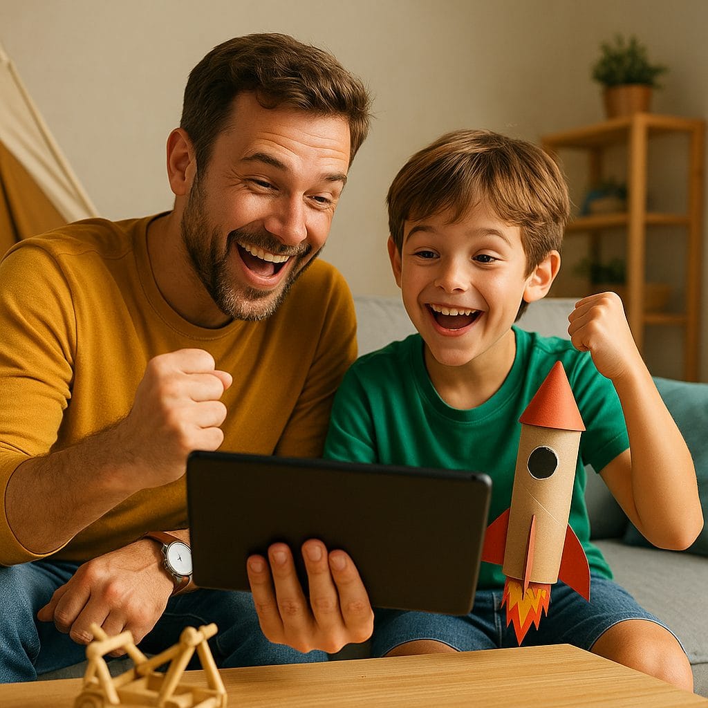 父と子の楽しいひととき