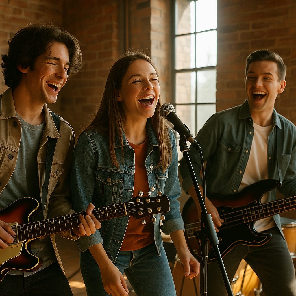 バンドの練習風景