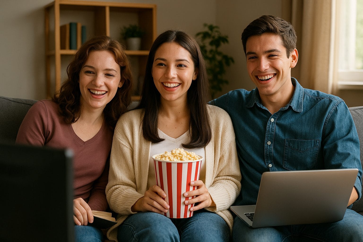 映画を楽しむ友達たち (1)