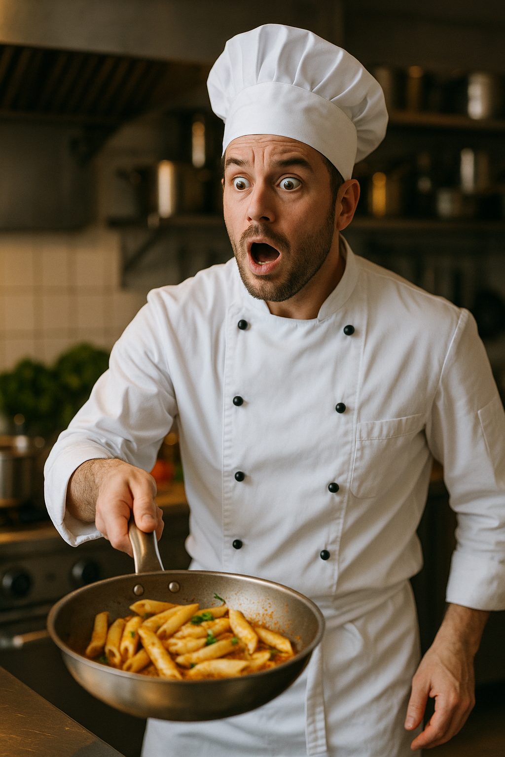 驚愕のシェフとパスタ