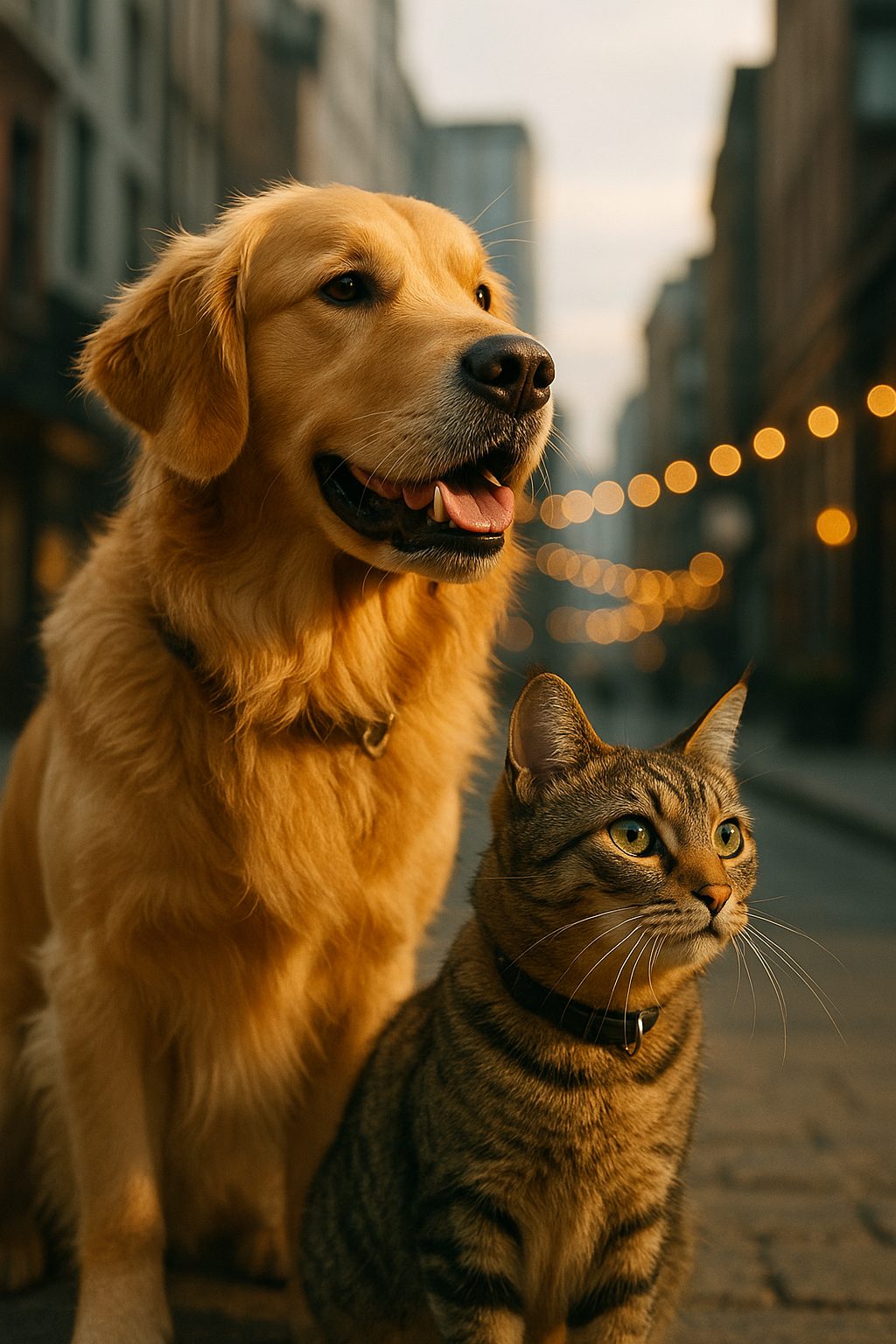 街角の仲良しコンビ