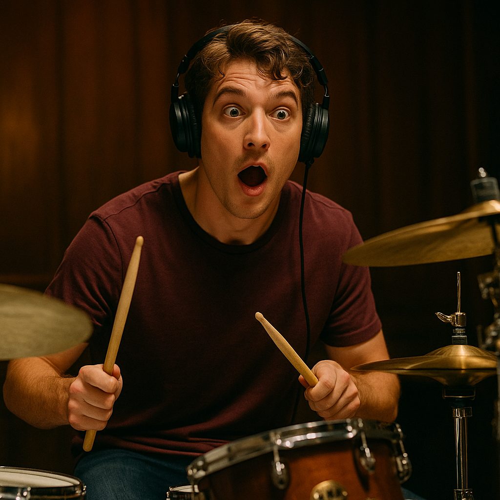 ドラムの集中と情熱