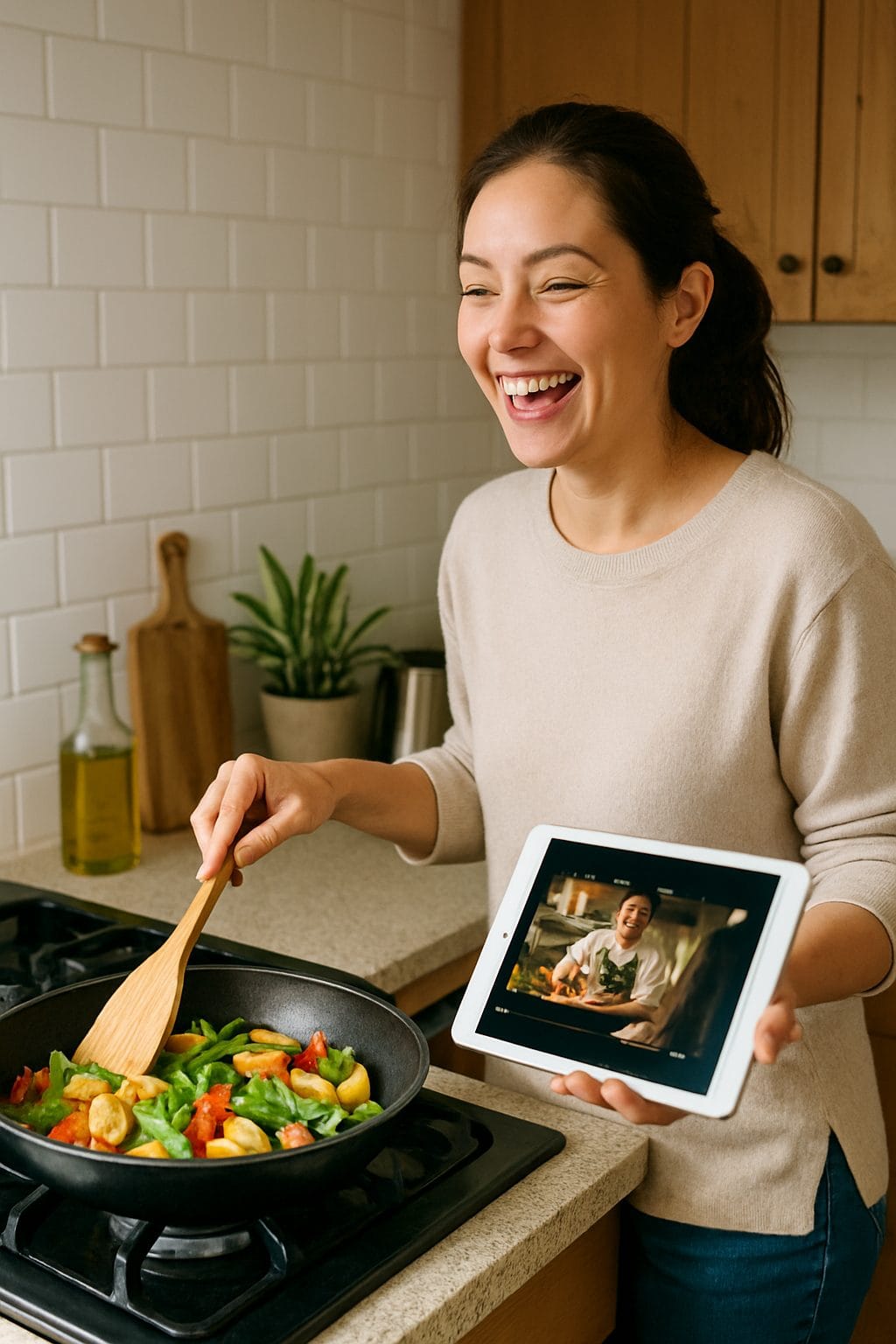 キッチンで楽しむ料理タイム