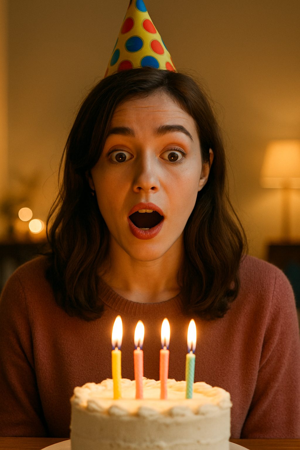 誕生日のサプライズ瞬間