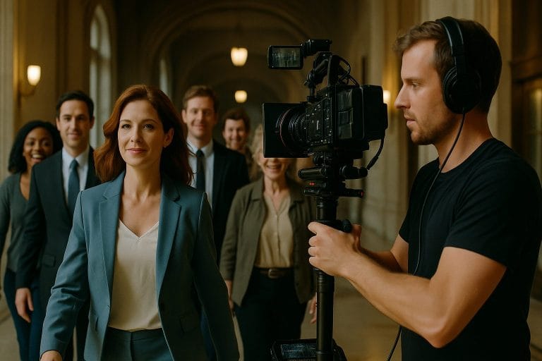 映画撮影の瞬間