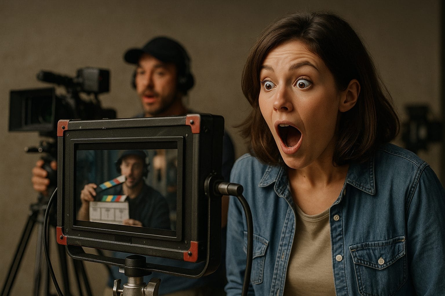 撮影現場での驚きの瞬間