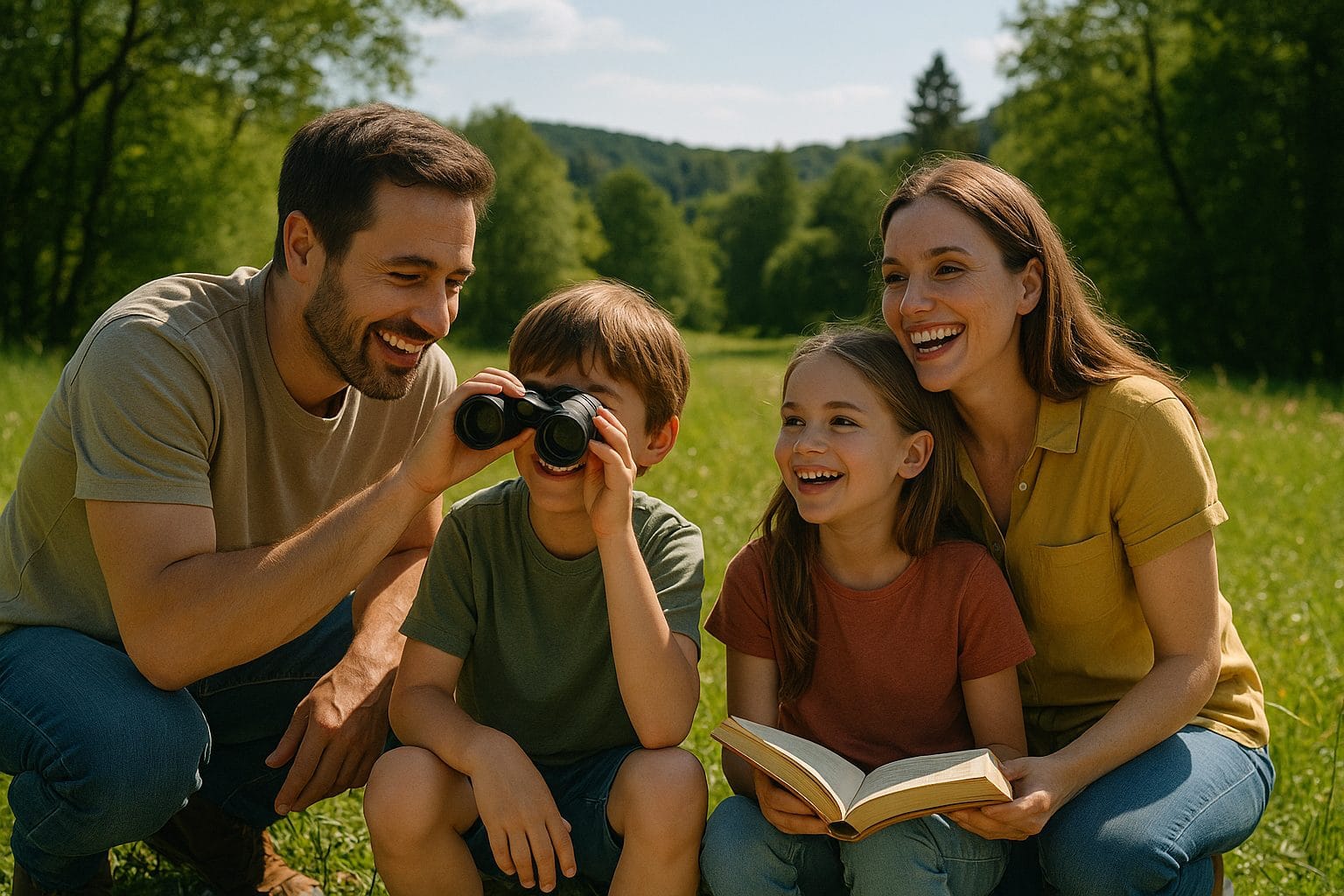 家族と自然のひととき