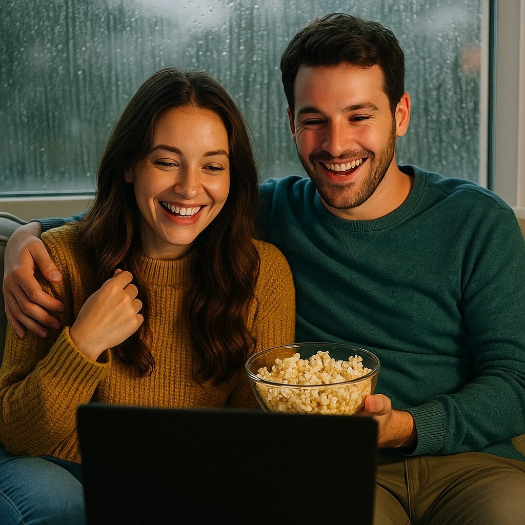 雨の日の映画デート