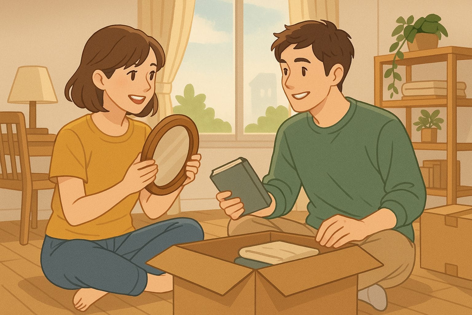 新しい家での幸せなひととき