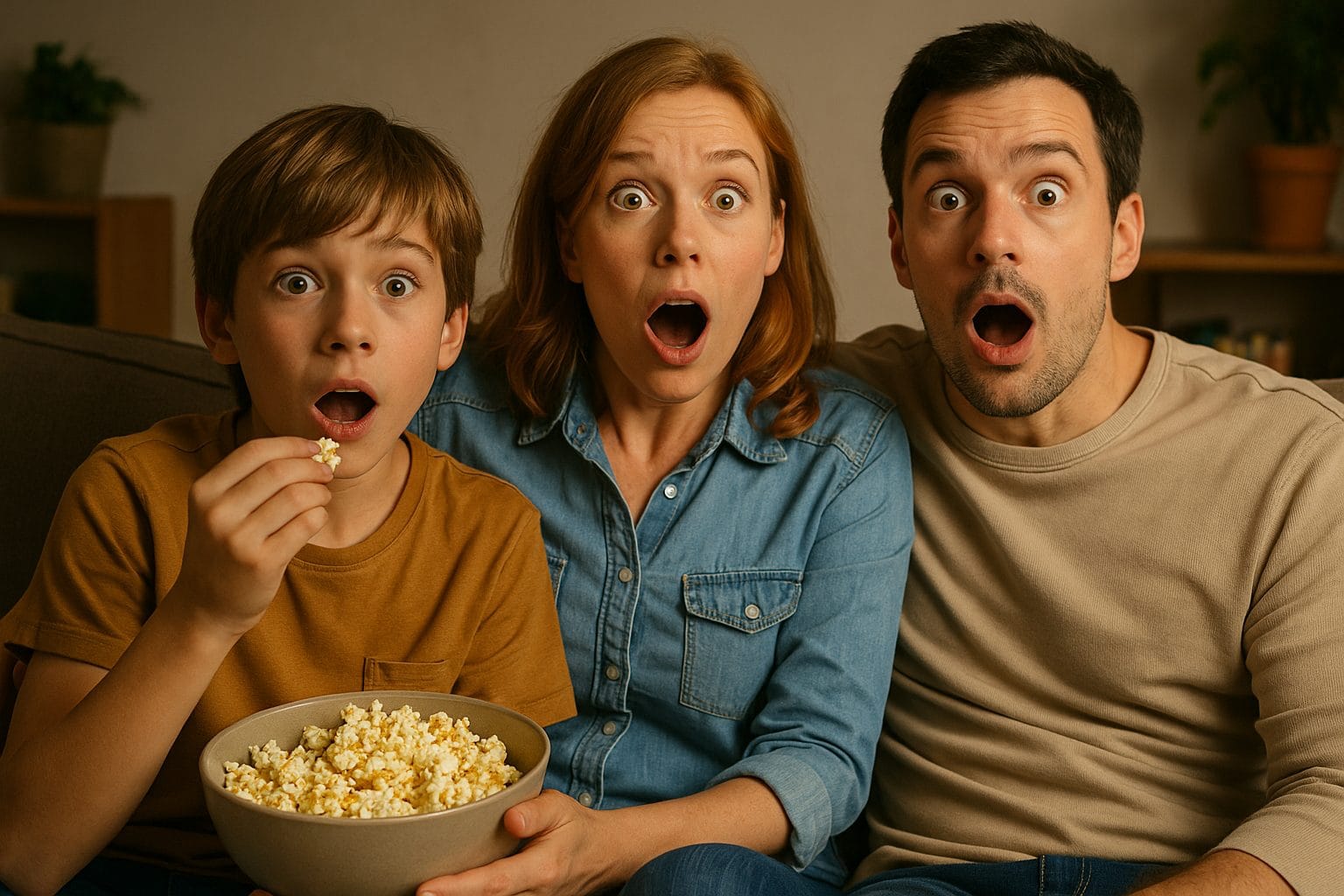 家族で映画鑑賞のひととき