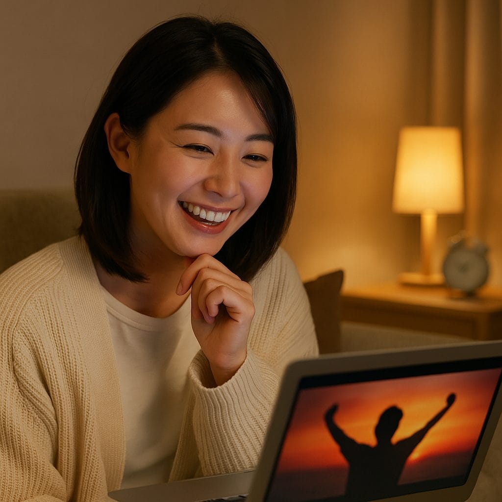 映画を楽しむ夜のひととき