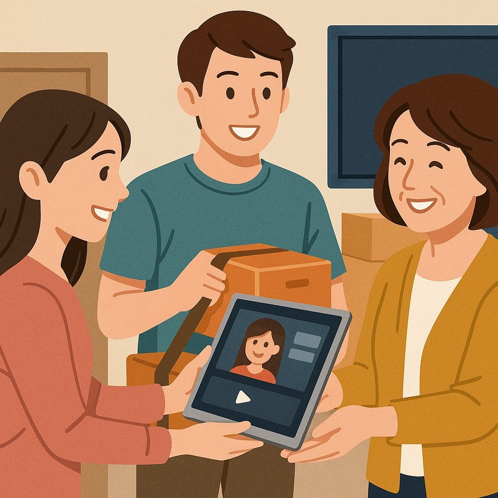 引っ越し中の楽しいひととき