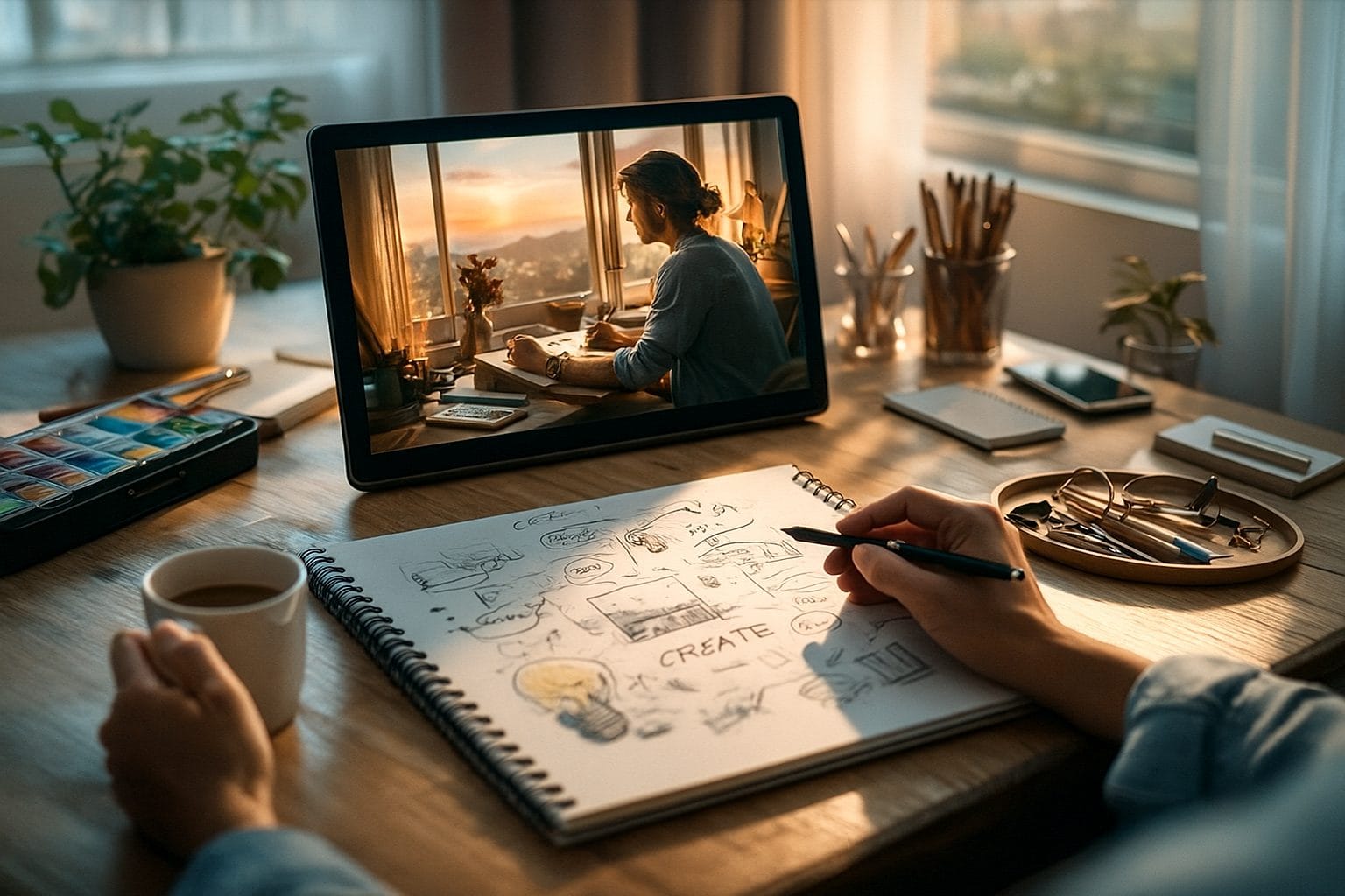 クリエイティブな作業スペース (1)