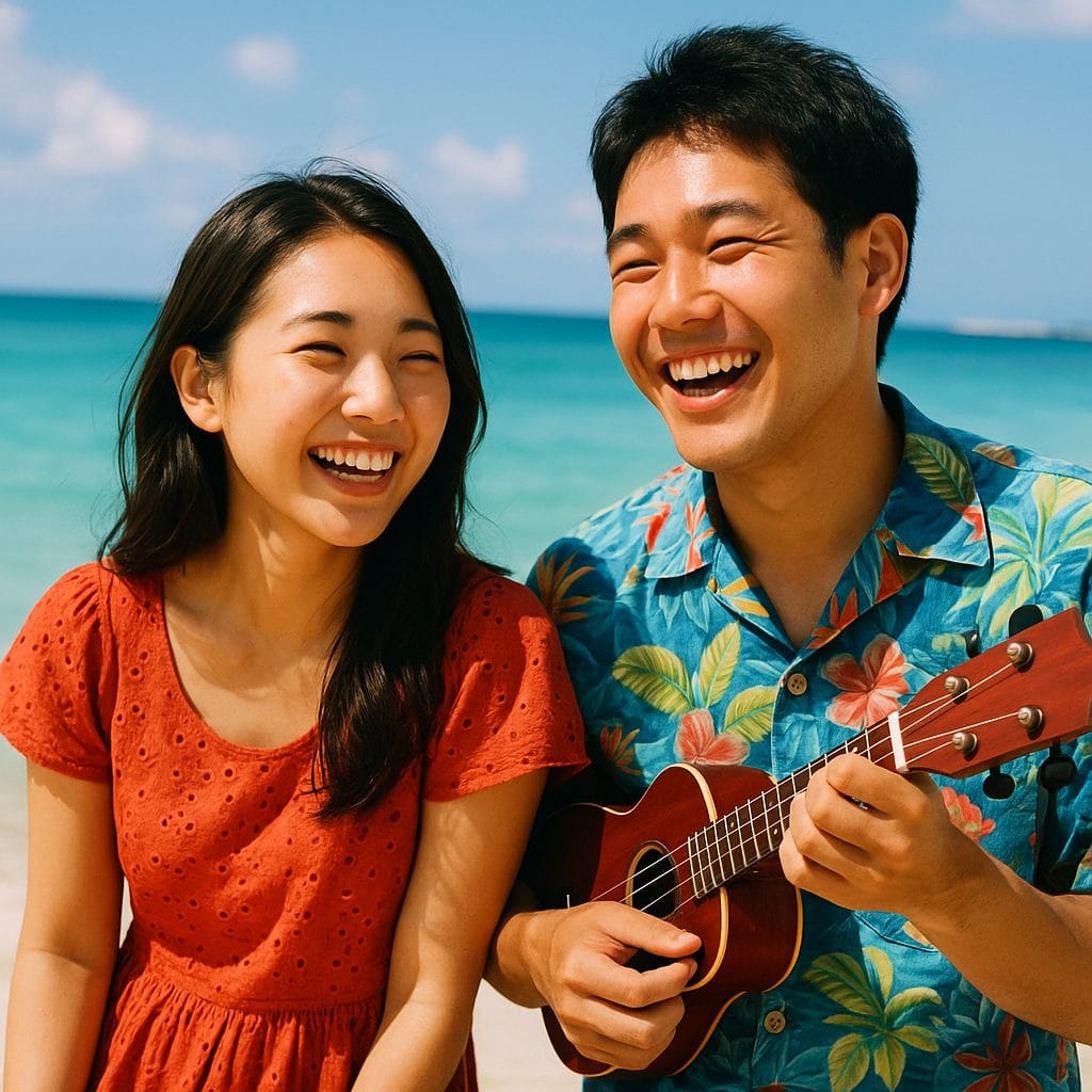 海辺の楽しい恋人たち