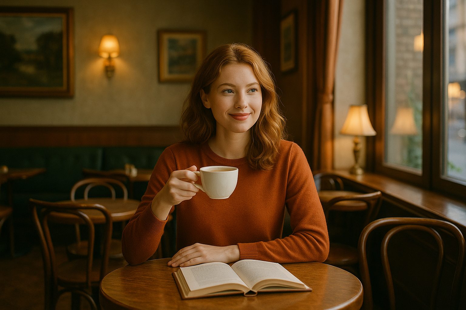 カフェでのひととき (1)