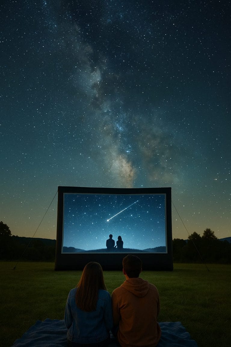 星空と映画の夜