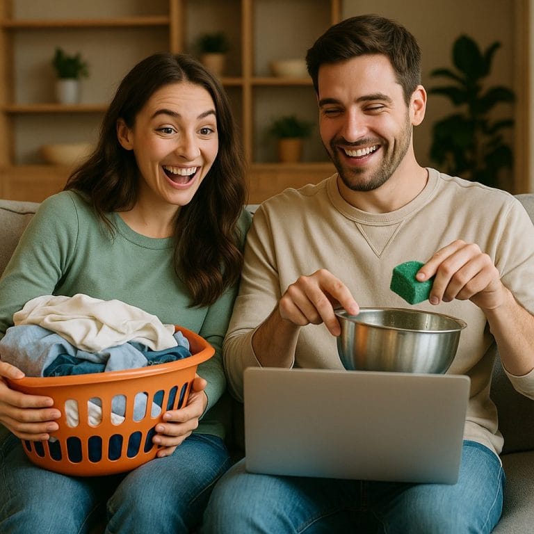 リラックスした昼下がりのカップル
