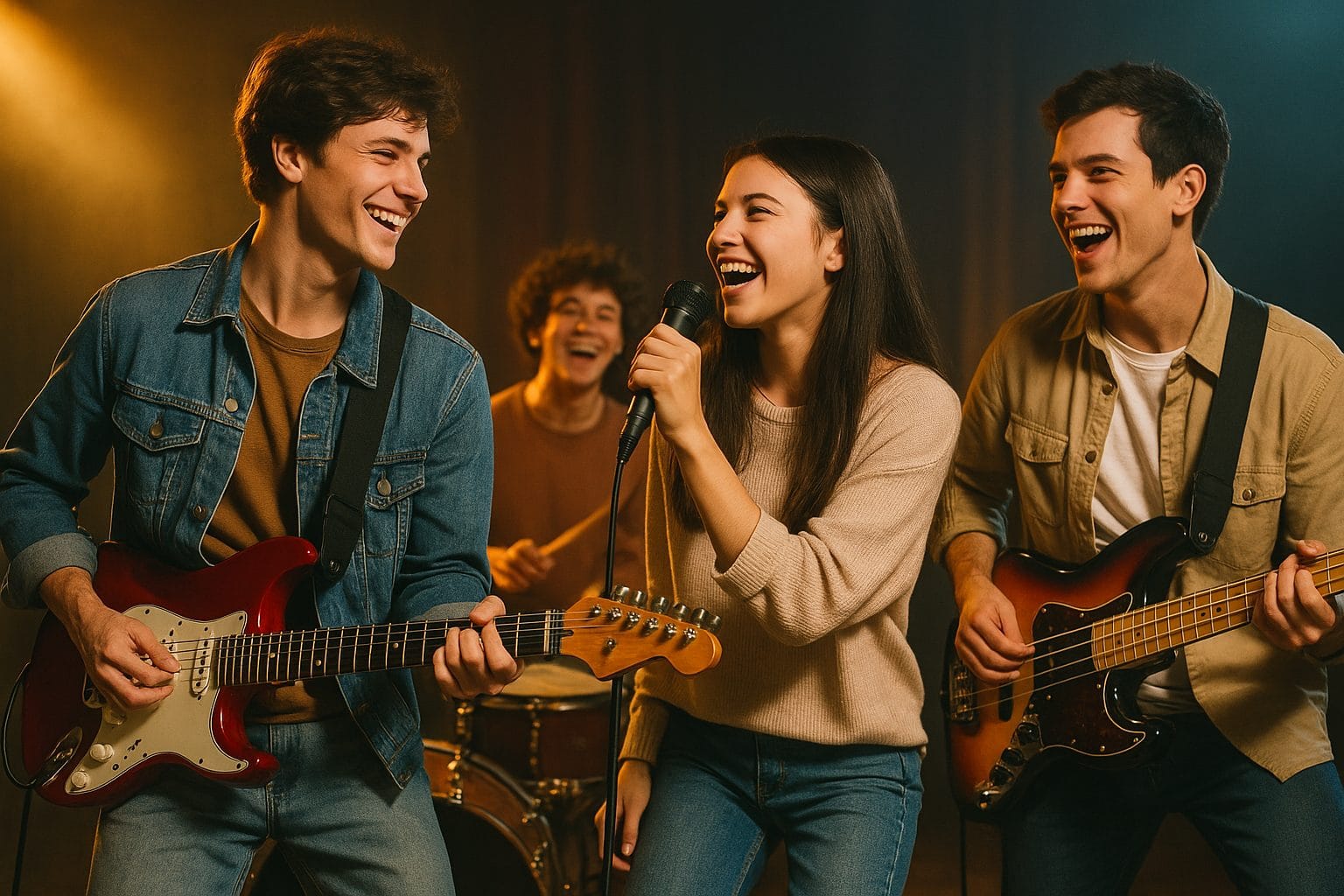 バンドのライブパフォーマンス