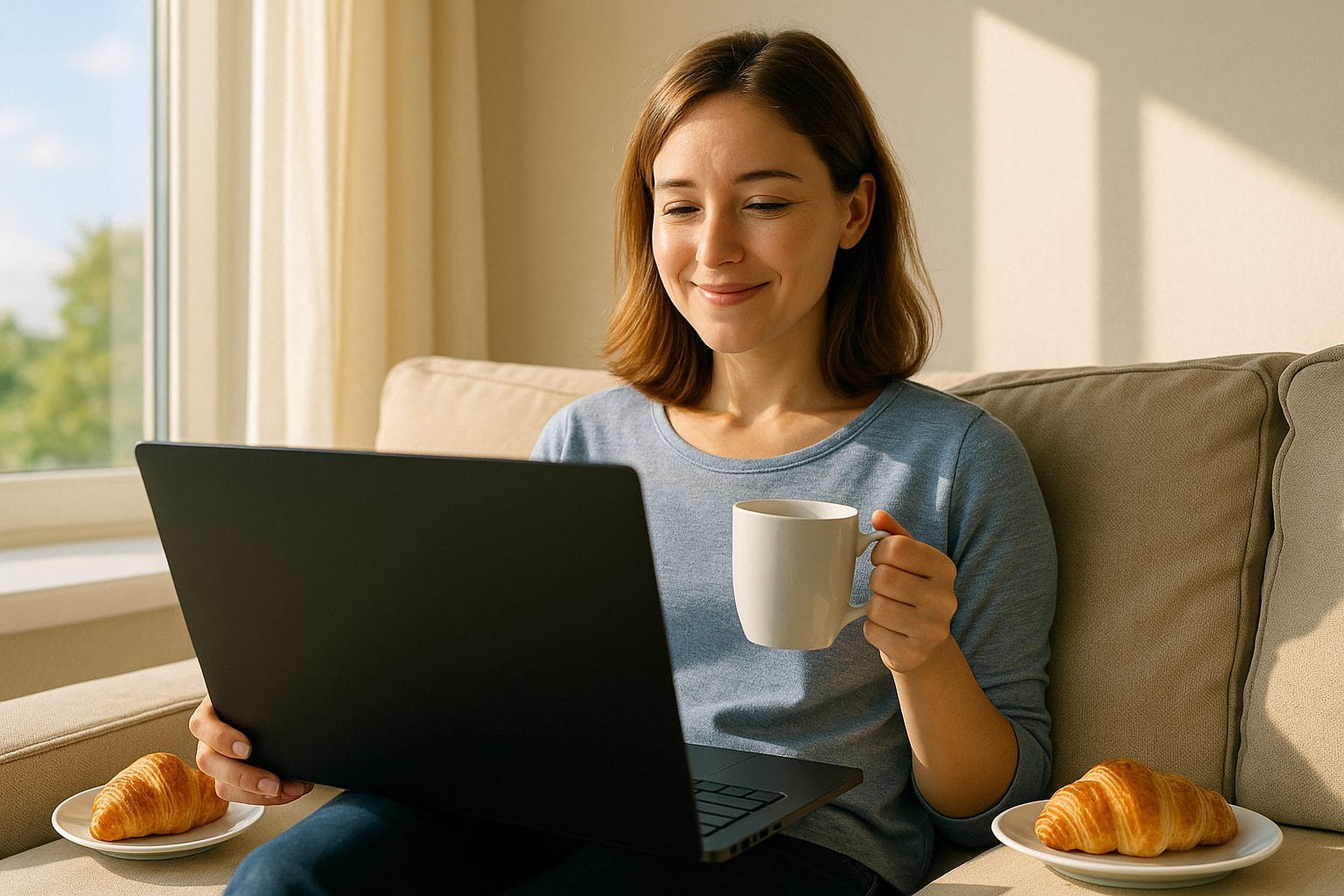 ソファでのリラックスタイム