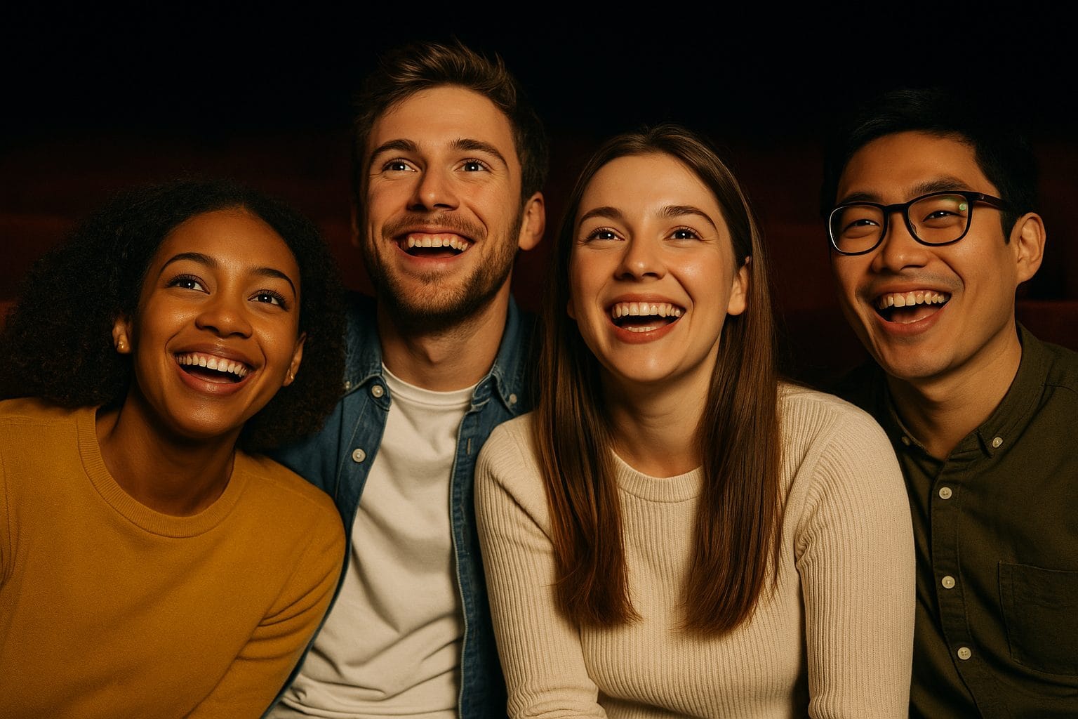 映画を楽しむ仲間たち