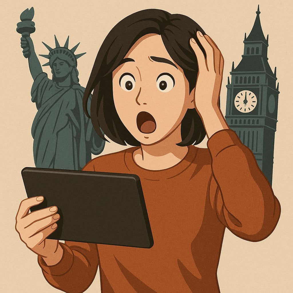 家族がリビングで子ども向け作品を選びながらU-NEXTとDisney+を比較するイメージ（家族・子ども中心）