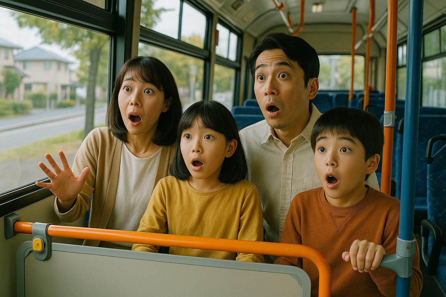 バスからの驚きの景色