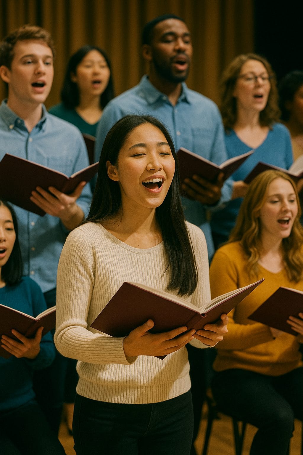 合唱団のパフォーマンス