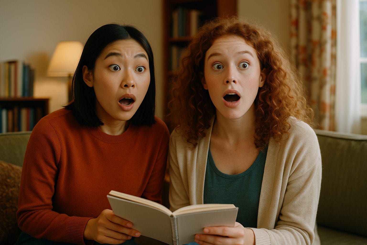 驚きの瞬間を共有する